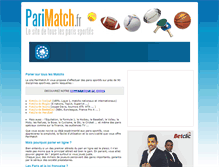 Tablet Screenshot of parimatch.fr